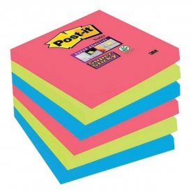 Sticky Notes Post-it Super Sticky Multicolour 76 x 76 mm 6 Units