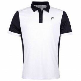 Men’s Short Sleeve Polo Shirt Head Davies White 100 % polyester