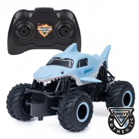 Monster Jam Fjernstyrt Bil Megalodon 1: 24 Blå Plast