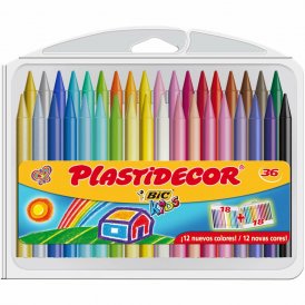 Coloured crayons Plastidecor Multicolour