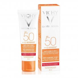 Ansiktssolkräm Vichy VCH00115 Spf 50 50 ml 3 i 1 Anti age