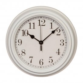 Atmosphera Veggklokke Retro Flerfarget Ø 22 cm polypropylen Hvit
