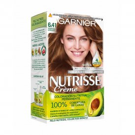 Garnier Permanent hårfarge - krem Nutrisse Nº 6, 41-Sweet Amber (3 enheter)