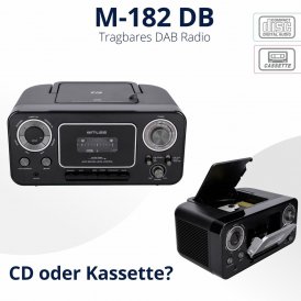 Muse Radiokassett M182RDC Svart