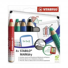 Stabilo Sett med markører Stabilo Markdry 4 Deler Flerfarget