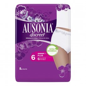 Incontinence Sanitary Pad Ausonia Discreet Large (8 uds)