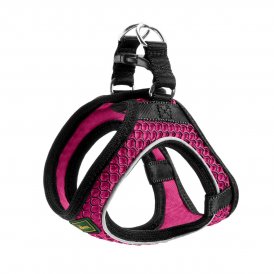 Hunter Koiran valjaat Comfort Fuksia S/M 48-55 cm Musta Polyesteri