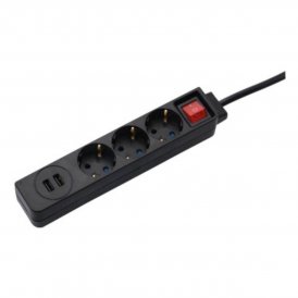 3-socket plugboard with power switch Hama Technics 00137353