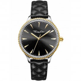 Thomas Sabo Klokker for Kvinner WA03232212033 (Ø 38 mm) Svart Rustfritt stål