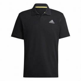 Herren Kurzarm-Poloshirt Adidas Clubhouse Schwarz