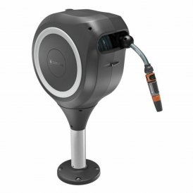 Gardena Slangvinda RollUp Ø 13 mm Trä Plast Automatisk Golv 15 m Mörkgrön