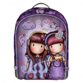 School Bag The Duet Gorjuss M572A Purple 32 x 45 x 13.5 cm