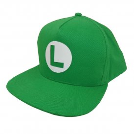 Hatt unisex Super Mario Luigi Badge 58 cm Grønn En størrelse