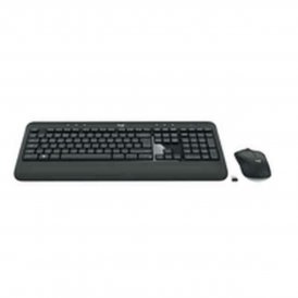 Keyboard and Wireless Mouse Logitech 920-008680 Black Black/White Spanish Spanish Qwerty QWERTY