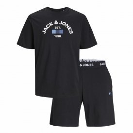 Adult's Sports Outfit Jack & Jones Jactheo Ss Black 2 Pieces