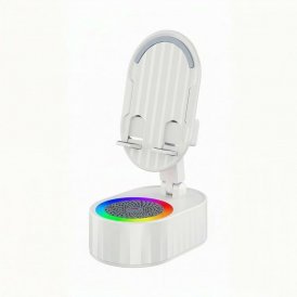 Smartphoneholder med høyttaler Kinglucky ZJ-016 Hvit 5W