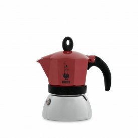 Bialetti Italian Kaffekanne 0006944/NP Rød Metall Aluminium 150 ml Svart Rustfritt stål