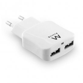 Wall Charger 2-in-1 Ewent EW1302 5V 2.4A 12W