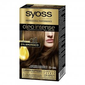 Syoss Permanent Hårfarge Olio Intense Karamell Brun Nº 5, 86 Plantinablond 5. 86-Castano Caramelo