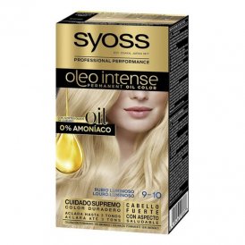 Syoss Permanent Hårfarge Syoss Olio Intense Lysende Blond Nº 9,10 Plantinablond Nº 9.10-Rubio Luminoso