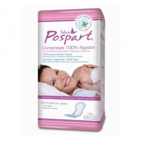 Cotton Maternity Pads Indasec Pospart (12 uds) 12 Units (Parapharmacy)