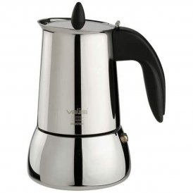 Valira Italian Kaffekanne ISABELLA 10T Stål 10 Kupit Svart