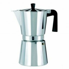 Valira Italian Kaffekanne VITRO 3T Sølv Aluminium 3 Kupit Svart