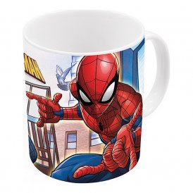 Spiderman Krus Spider-Man Great power Blå Rød Keramikk 350 ml