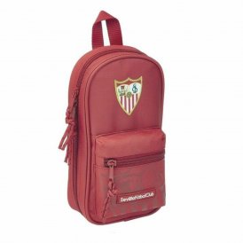 Sevilla Fútbol Club Ryggsekk pennal Rød 12 x 23 5 cm Polyester