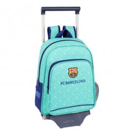 School Rucksack with Wheels 705 F.C. Barcelona 19/20 Turquoise