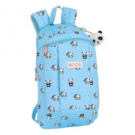 Casual Backpack Moos Panda Blue
