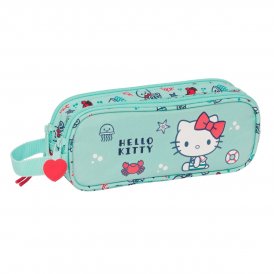 Hello Kitty Kaksilokeroinen laukkku Sea lovers Turkoosi 21 x 8 6 cm Polyesteri