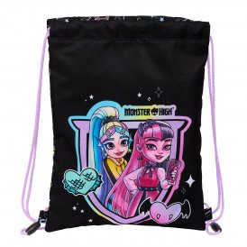 Monster High Monster High Skopåse med remmar Svart 26 x 34 1 cm Polyester