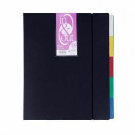 Organiser Folder Grafoplas In&Out A4 100 Covers Black