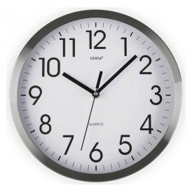 Wall Clock Versa Aluminium (4,1 x 20 x 20 cm)