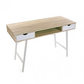 Desk PVC Steel MDF Wood (48 x 76 x 120 cm)