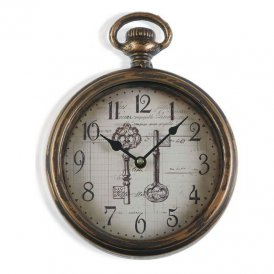 Wall Clock Versa Keys Metal (28 x 5 x 22 cm)