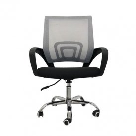 Office Chair Versa Black Grey 51 x 58 cm