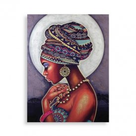 Painting Ethnic Lady Canvas (2,8 x 90 x 120 cm)