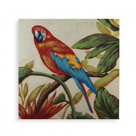 Painting Versa Parrot Canvas (80 x 80 cm)