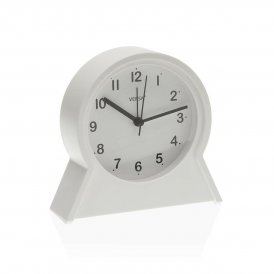 Alarm Clock Versa Franki White 4,4 x 14,5 x 13,7 cm Plastic
