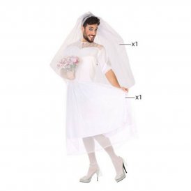 Costume for Adults (2 pcs) Bride Wedding dress
