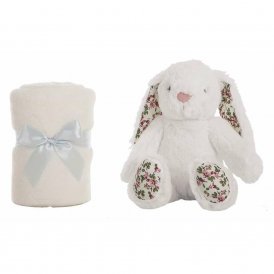 Fluffy toy 25488 Rabbit 100 x 75 cm Blanket White (100 x 75 cm)