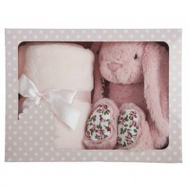 Fluffy toy Rabbit 100 x 75 cm Blanket Pink (100 x 75 cm)