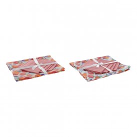 Tablecloth and napkins DKD Home Decor 8424001757626 Multicolour 154 x 154 x 0,3 cm (2 Units)