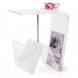 Coffee Table DKD Home Decor Metal Transparent Acrylic (40 x 30 x 44 cm)