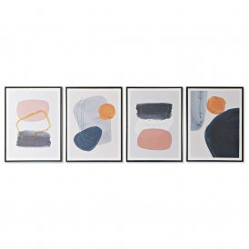 Painting DKD Home Decor S3018014 Abstract Modern (45 x 2,5 x 60 cm) (4 Units)