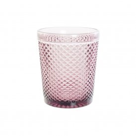 Glass DKD Home Decor Pink Crystal (240 ml)