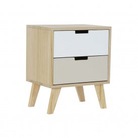 Nightstand DKD Home Decor Rubber wood Paolownia wood (40 x 30 x 48 cm)
