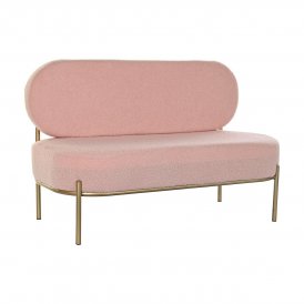 Sofa DKD Home Decor Pink Metal (120 x 61 x 79 cm)